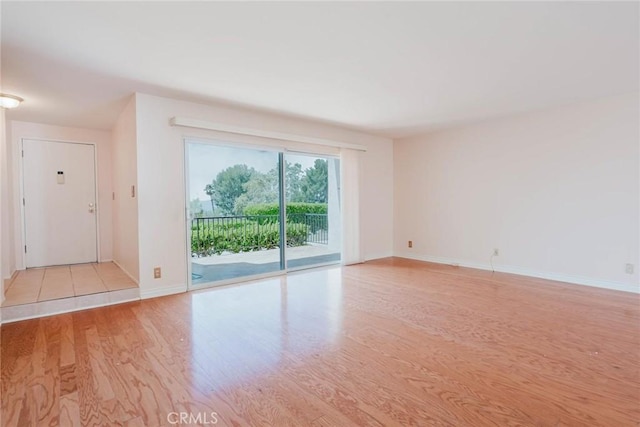 9576 Via Bernardo, Burbank, CA 91504 - empty room featuring light wood finished floors and baseboards