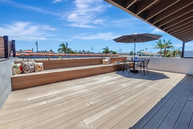 239 Nieto Ave Unit A, Long Beach, CA 90803 - view of wooden terrace