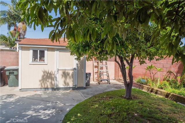 10515 Acoro St, Bellflower, CA 90706 - view of shed with a fenced backyard
