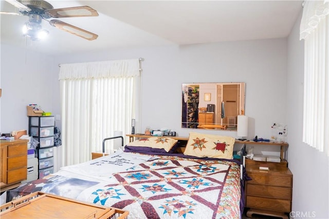 10515 Acoro St, Bellflower, CA 90706 - bedroom featuring multiple windows and ceiling fan