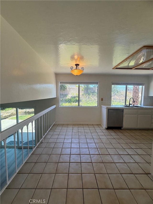 22608 Ironbark Dr, Diamond Bar, CA 91765 - unfurnished dining area featuring light tile patterned floors and a sink