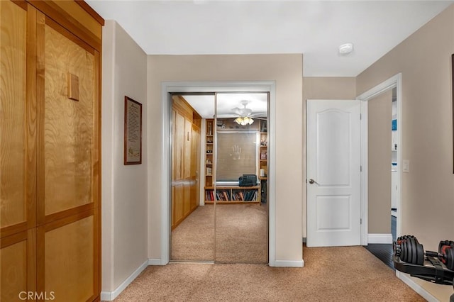 4139 Sunshine Ct, Merced, CA 95340 - hall featuring light carpet and baseboards