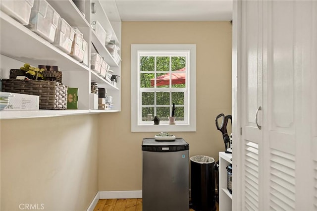 1 Sunny Slope, Running Springs, CA 92382 - interior space with baseboards and wood finished floors