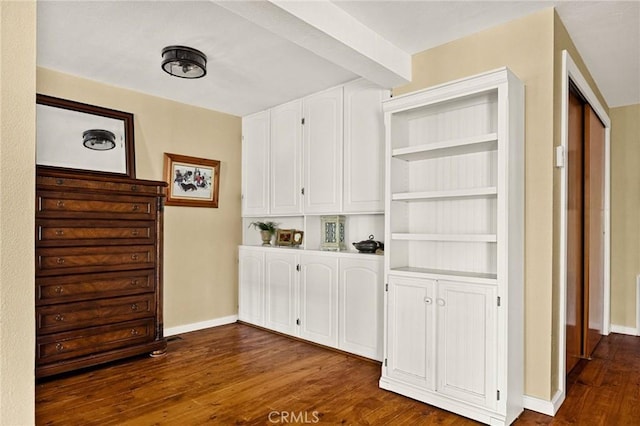 1 Sunny Slope, Running Springs, CA 92382 - corridor with dark wood-style flooring and baseboards