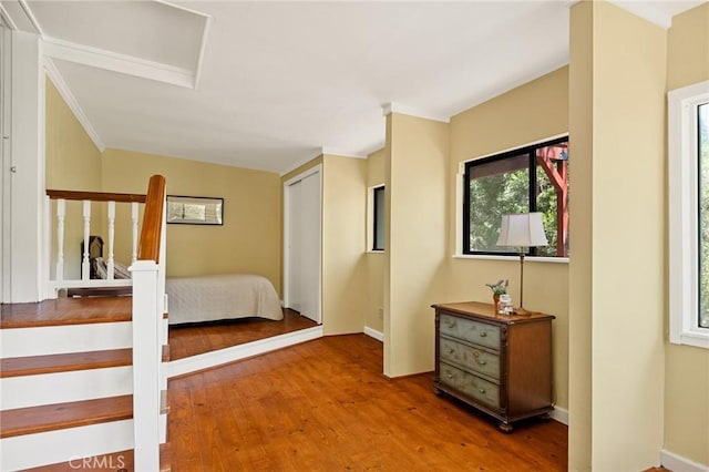 1 Sunny Slope, Running Springs, CA 92382 - bedroom with wood finished floors and a closet