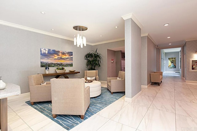 2500 Torrey Pines Rd Unit 1101, La Jolla, CA 92037 - building lobby with ornamental molding and recessed lighting