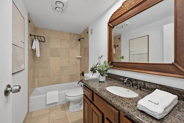 2500 Torrey Pines Rd Unit 1101, La Jolla, CA 92037 - bathroom featuring vanity, washtub / shower combination, and tile patterned flooring