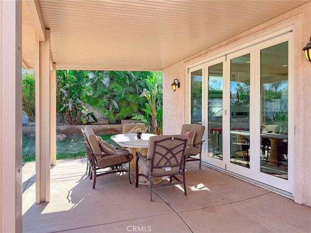 43097 Calle Camellia, Temecula, CA 92592 - view of patio / terrace with outdoor dining area and french doors