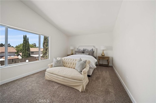 2143 Westminster Dr, Palmdale, CA 93550 - bedroom with lofted ceiling and carpet floors