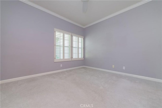 5 Bretagne, Newport Coast, CA 92657 - carpeted spare room featuring ornamental molding and ceiling fan