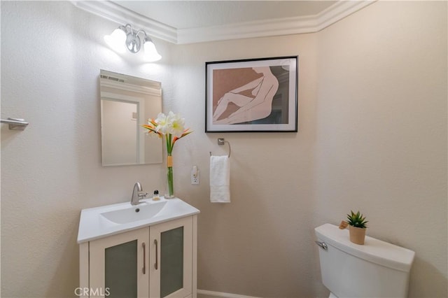 5 Bretagne, Newport Coast, CA 92657 - bathroom featuring vanity and ornamental molding