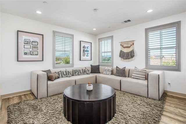 13438 Ambrosia Ct, Riverside, CA 92503 - living room with wood finished floors and recessed lighting