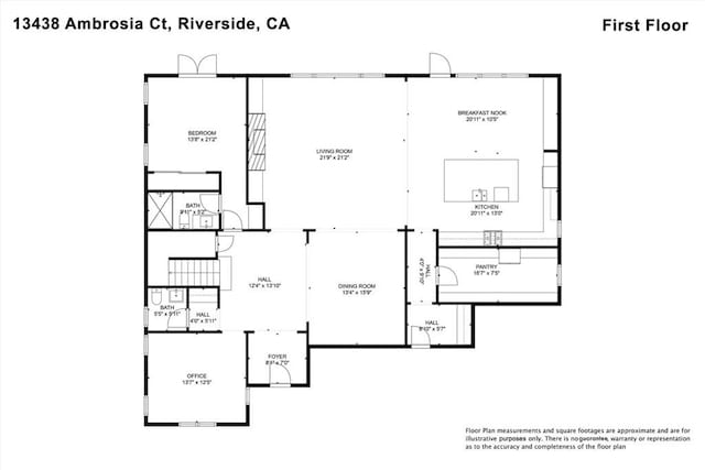 13438 Ambrosia Ct, Riverside, CA 92503 - view of floor plan / room layout