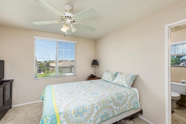31578 Waterfall Way, Murrieta, CA 92563 - bedroom with light carpet and ceiling fan