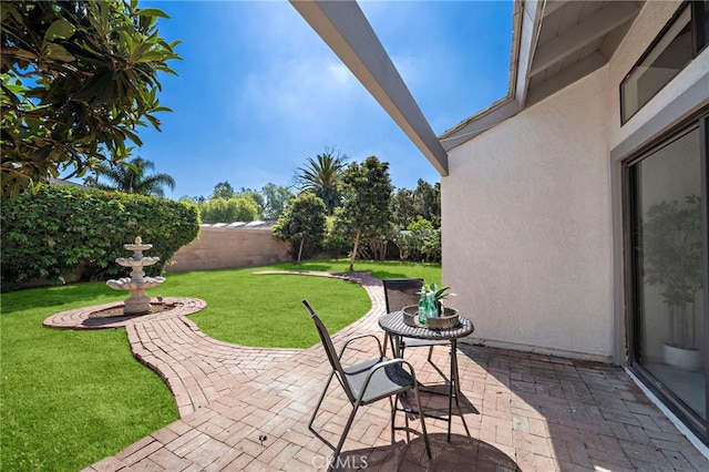 1061 Regis Way, Tustin, CA 92780 - fenced backyard with a patio