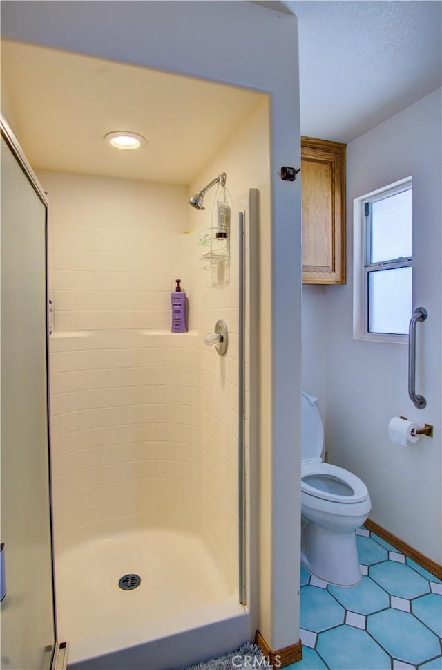 43350 Dunlap, Banning, CA 92220 - full bathroom featuring a stall shower, tile patterned floors, and recessed lighting