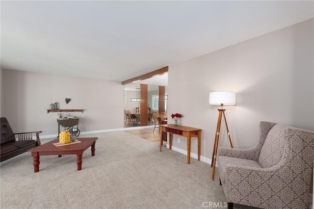 4368 Manchester Ct, Santa Maria, CA 93455 - carpeted living area featuring baseboards