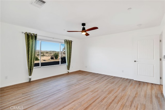 7765 Elwood St, Joshua Tree, CA 92252 - spare room featuring wood finished floors and ceiling fan