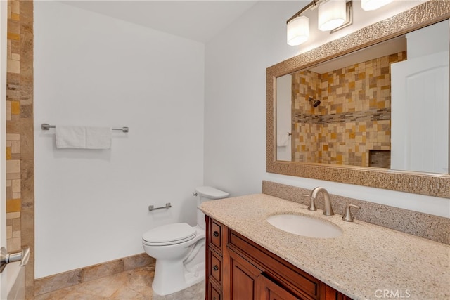 7765 Elwood St, Joshua Tree, CA 92252 - full bathroom featuring vanity and tiled shower