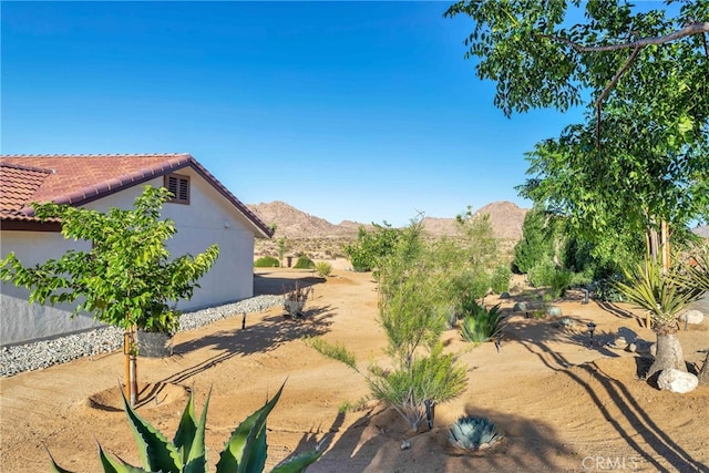 7765 Elwood St, Joshua Tree, CA 92252 - view of yard with a mountain view