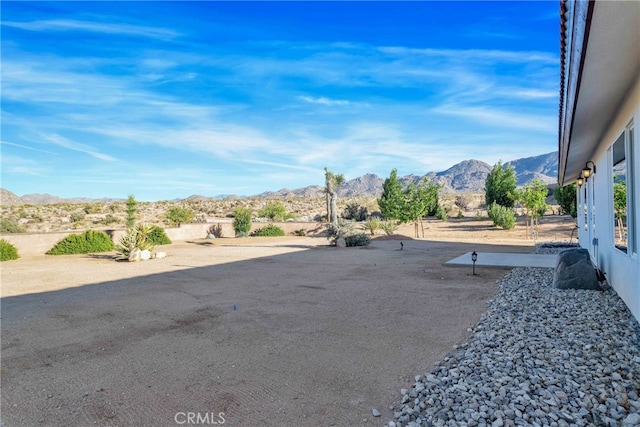 7765 Elwood St, Joshua Tree, CA 92252 - view of yard with a mountain view