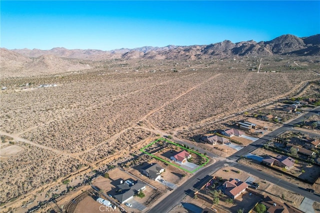 7765 Elwood St, Joshua Tree, CA 92252 - view of property location featuring mountains and rural landscape