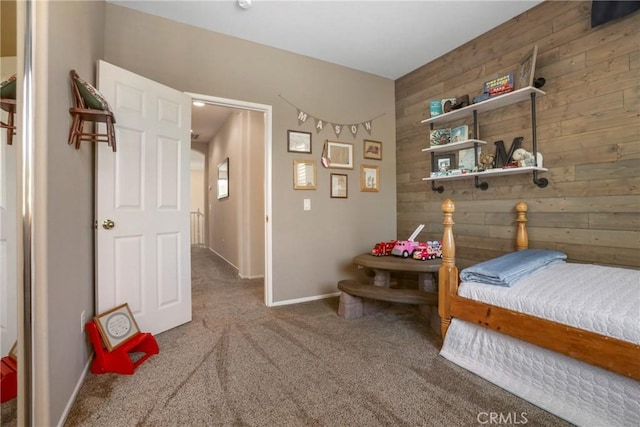 22760 Shadygrove Ct, Wildomar, CA 92595 - bedroom with wood walls and carpet