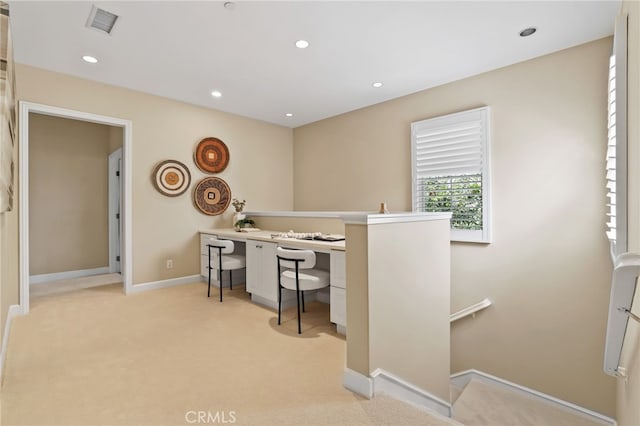 54 Sycamore Bnd, Irvine, CA 92620 - home office featuring light carpet and recessed lighting