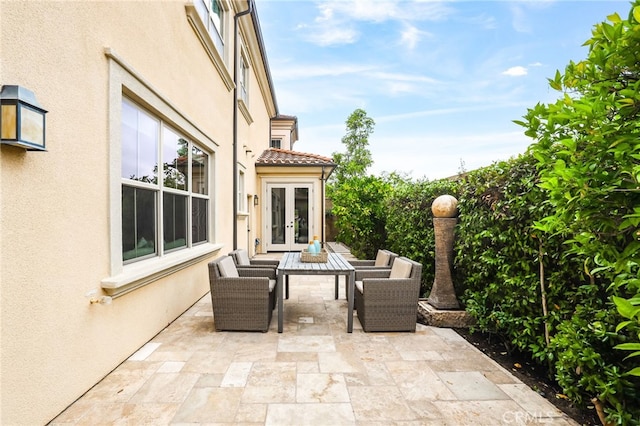 54 Sycamore Bnd, Irvine, CA 92620 - view of patio / terrace featuring french doors