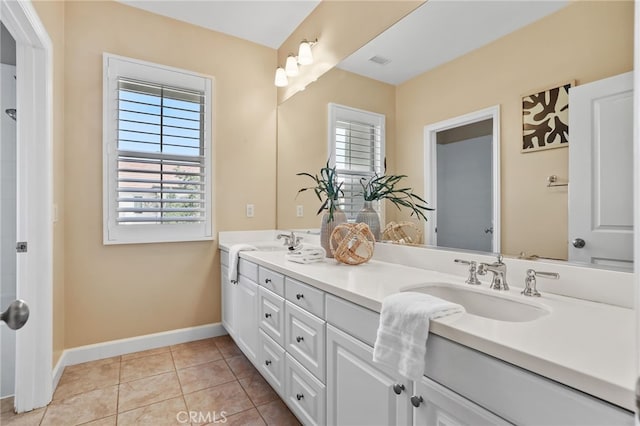 54 Sycamore Bnd, Irvine, CA 92620 - bathroom with double vanity, plenty of natural light, and tile patterned flooring