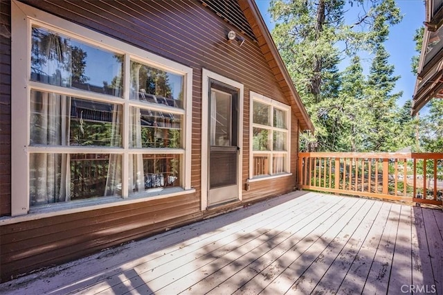 25837 Sunset Loop, Twin Peaks, CA 92391 - view of wooden deck