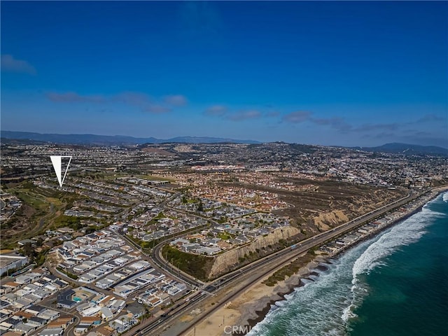 235 Via Ballena, San Clemente, CA 92672 - aerial view of property's location with a water and mountain view