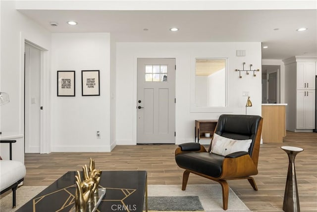 235 Via Ballena, San Clemente, CA 92672 - foyer entrance featuring light wood-type flooring and recessed lighting