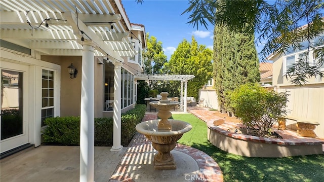 45422 Camino Monzon, Temecula, CA 92592 - view of yard featuring a pergola and a patio
