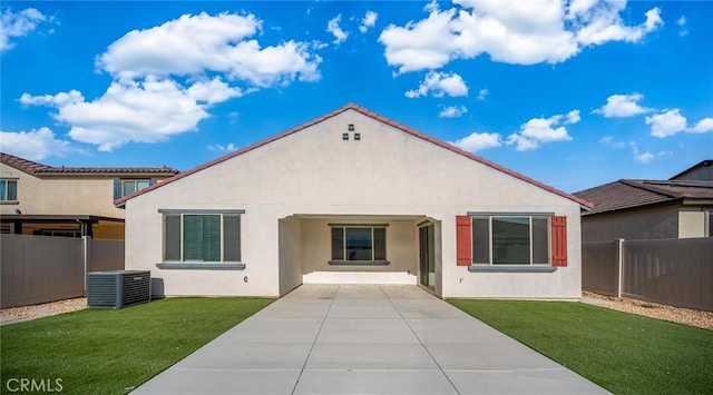 29601 Tulipwood St, Menifee, CA 92584 - back of house with a patio, a fenced backyard, and stucco siding
