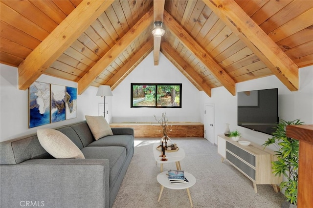 33198 Arrowbear Dr, Running Springs, CA 92382 - living area with wooden ceiling and carpet