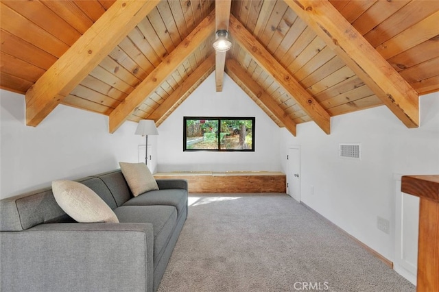 33198 Arrowbear Dr, Running Springs, CA 92382 - living area with wood ceiling and carpet floors