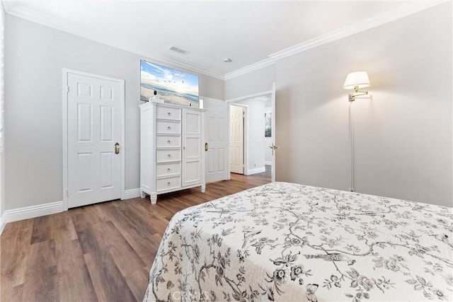2571 Stetson Dr, Norco, CA 92860 - bedroom featuring ornamental molding and wood finished floors