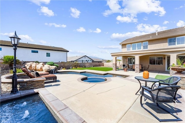 2571 Stetson Dr, Norco, CA 92860 - view of pool featuring a patio area and a pool with connected hot tub