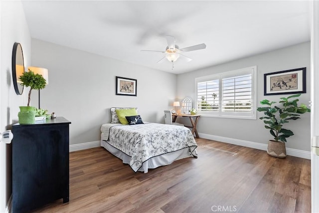 2571 Stetson Dr, Norco, CA 92860 - bedroom featuring wood finished floors and a ceiling fan