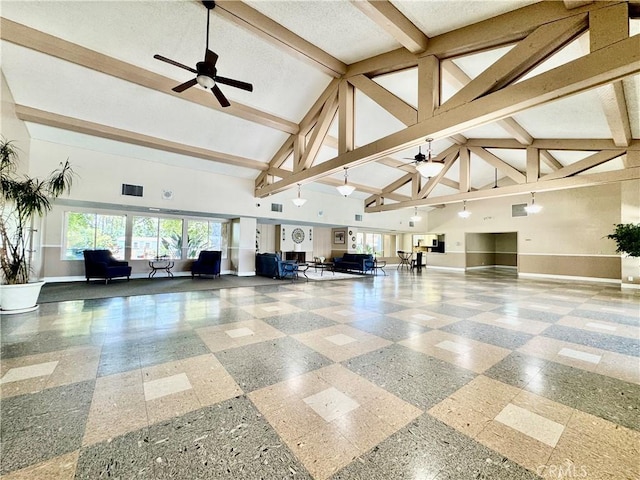2851 S La Cadena Dr Unit 125, Colton, CA 92324 - lobby featuring beamed ceiling and high vaulted ceiling