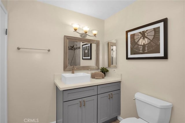 1047 E Huntington Dr Unit D, Monrovia, CA 91016 - bathroom with vanity, a chandelier, and a shower