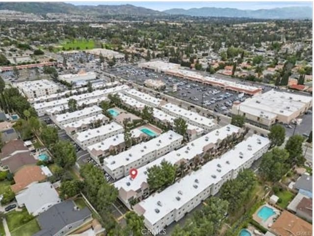 10201 Mason Ave Unit 34, Chatsworth, CA 91311 - aerial view of property's location with a mountainous background