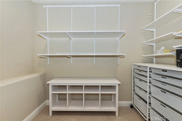 1179 Aleutian Dr, Lake Arrowhead, CA 92352 - walk in closet featuring light tile patterned floors