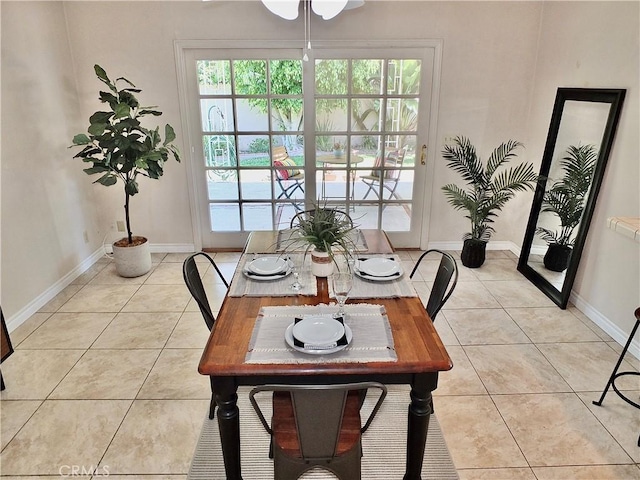 2524 Littleton Pl, Costa Mesa, CA 92626 - dining space featuring healthy amount of natural light and light tile patterned floors
