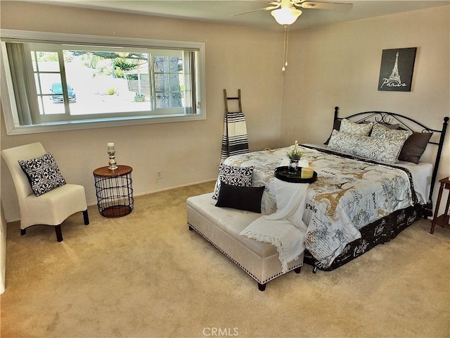 2524 Littleton Pl, Costa Mesa, CA 92626 - carpeted bedroom featuring a ceiling fan