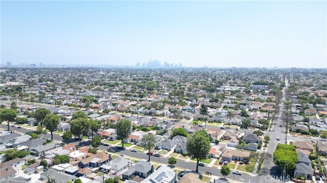 3876 Olmsted Ave, Los Angeles, CA 90008 - aerial view of property's location with nearby suburban area