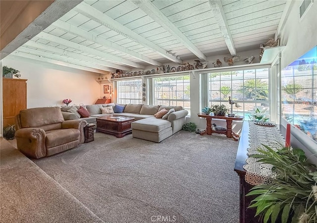 17213 Horace St, Granada Hills, CA 91344 - sunroom / solarium with beam ceiling and healthy amount of natural light
