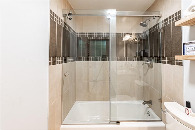 1209 E 1st St, Tustin, CA 92780 - bathroom with toilet and combined bath / shower with glass door