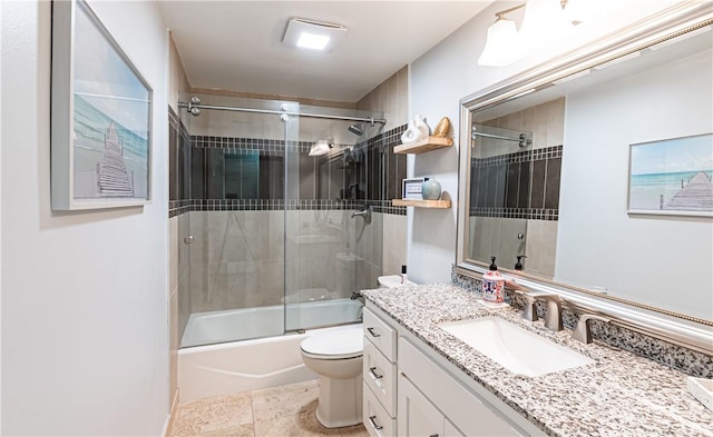 1209 E 1st St, Tustin, CA 92780 - full bath featuring vanity, combined bath / shower with glass door, and tile patterned flooring